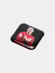 Мятный 3d стикеры на телефон с футболистами
