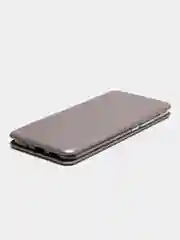 Серебряный чехол книжка Xiaomi Redmi 10C / 10C NFC / Poco C40 (Сяоми Редми 10С / Поко С40)