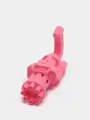 Розовый генератор для мыльных пузырей миниган BUBBLE GUN в виде пистолета-пулемета