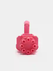 Розовый генератор для мыльных пузырей миниган BUBBLE GUN в виде пистолета-пулемета