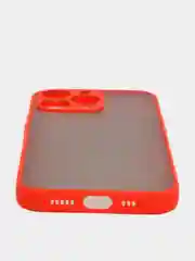 Красный чехол для Apple iPhone 13 / iPhone 13 Pro / iPhone 13 Pro Max с цветными кнопками
