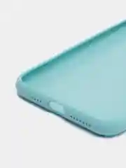 Бирюзовый чехол iPhone Xs Max пластиковый+силиконовый в сетку