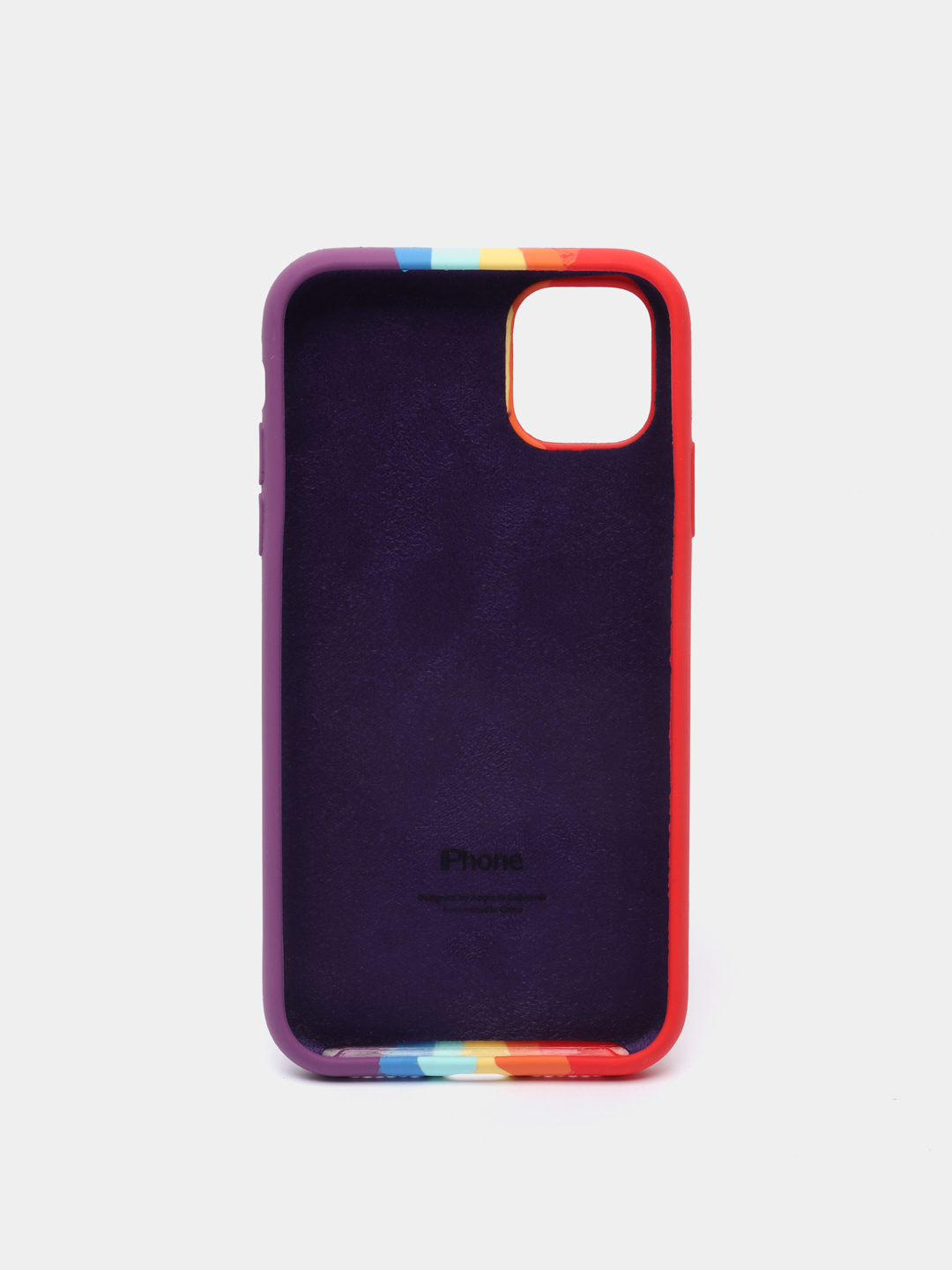 Радужный силиконовый чехол для IPhone 11 Silicone Case купить по цене 499 ₽  в интернет-магазине Магнит Маркет