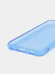 Синий чехол для Samsung A22/A225F/M32/M325F силиконовый прозрачный неоновый