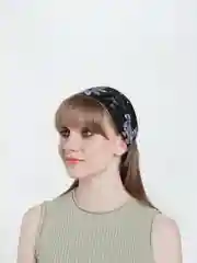 Черный повязка на голову летняя