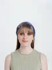 Синий повязка на голову летняя