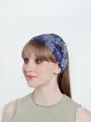 Синий повязка на голову летняя