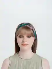 Зеленый повязка на голову летняя