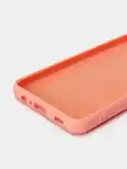 Пастельно-коралловый чехол Silicone Cover для Samsung Galaxy A12 / M12 силиконовый