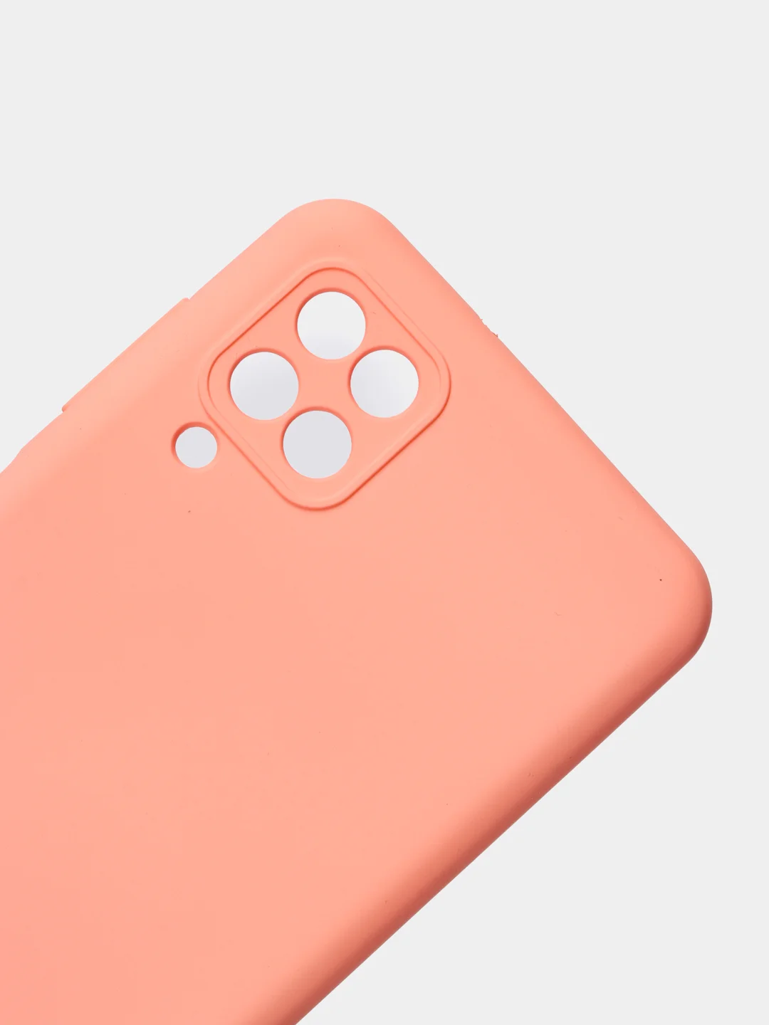 Пастельно-коралловый чехол Silicone Cover для Samsung Galaxy A12 / M12 силиконовый