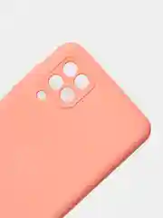Пастельно-коралловый чехол Silicone Cover для Samsung Galaxy A12 / M12 силиконовый