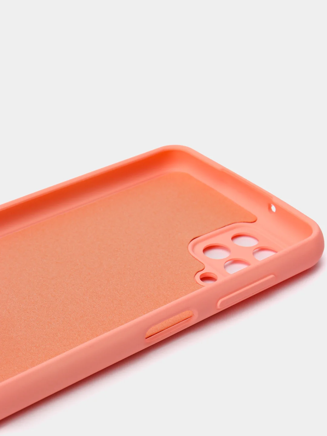 Пастельно-коралловый чехол Silicone Cover для Samsung Galaxy A12 / M12 силиконовый