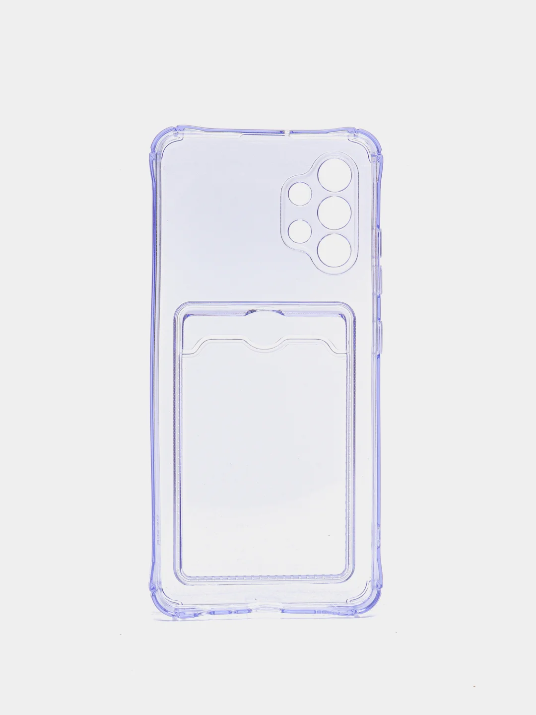 Голубой чехол с карманом для карт на Samsung А12, А51/M40S, А32, A30S/A50/A50S, A30, A52, A72, А13