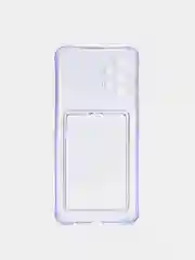 Голубой чехол с карманом для карт на Samsung А12, А51/M40S, А32, A30S/A50/A50S, A30, A52, A72, А13