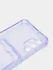 Голубой чехол с карманом для карт на Samsung А12, А51/M40S, А32, A30S/A50/A50S, A30, A52, A72, А13