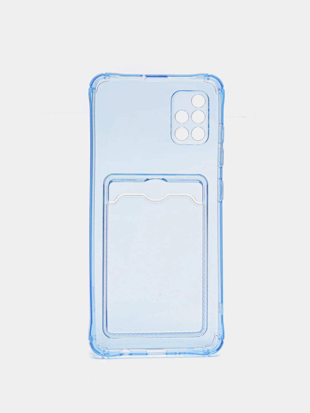 Голубой чехол с карманом для карт на Samsung А12, А51/M40S, А32, A30S/A50/A50S, A30, A52, A72, А13