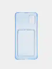 Голубой чехол с карманом для карт на Samsung А12, А51/M40S, А32, A30S/A50/A50S, A30, A52, A72, А13