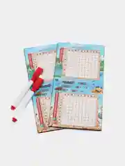 Настольная игра морской бой "Тихие воды", 2 стираемых маркера, 2 игровых поля