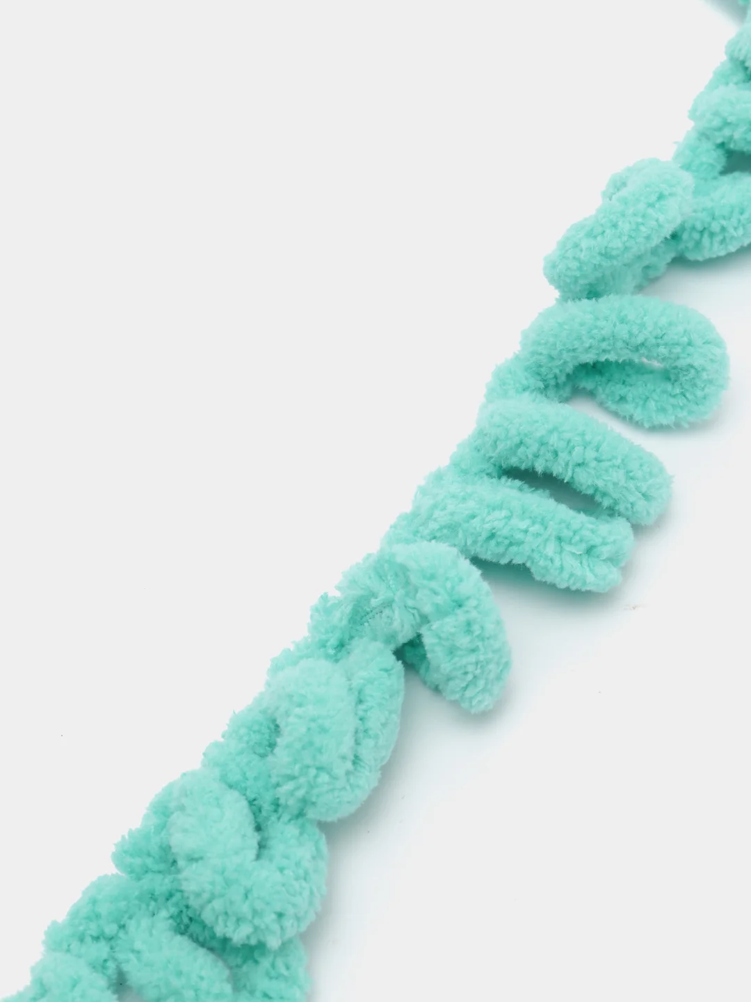 Бирюзовый пряжа Alize Puffy, петельки большие, микрополиэстер, 100 г, 9 м