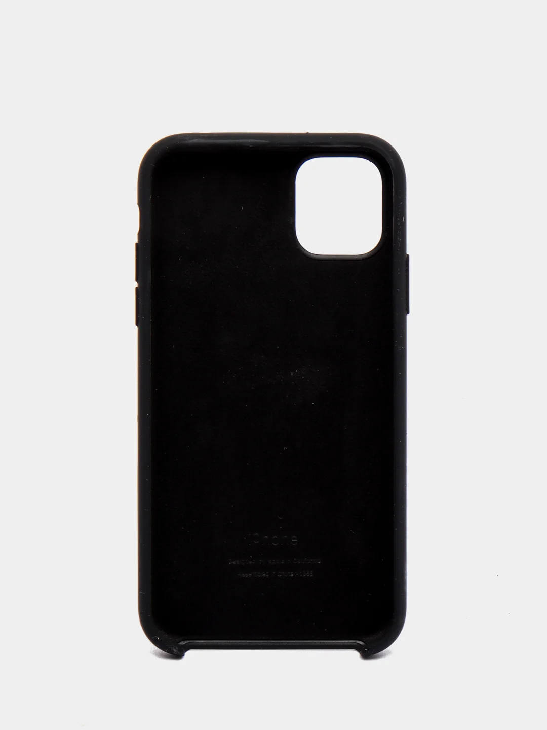 Черный чехол силиконовый для iPhone 11