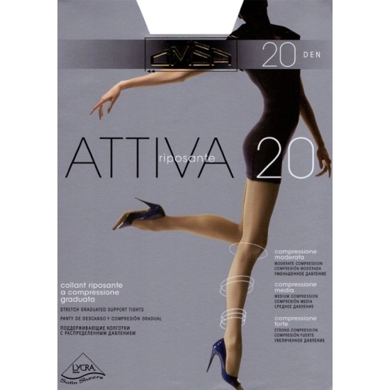 Капроновые колготки Omsa Attiva, 20 den