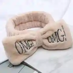 Бежевый повязка на голову OMG для волос
