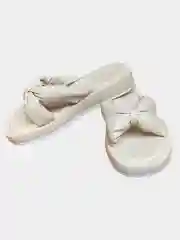 Бежевый женские шлепанцы