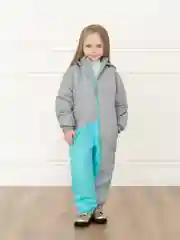 Бирюзовый комбинезон демисезонный для мальчика, для девочки Arctic kids, мембрана