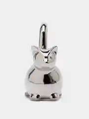 Серебряный подставка-держатель для украшений Кошка 7x7 см/статуэтка,сувенир подарочный