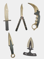 Деревянные ножи из CS:GO: керамбит, бабочка, кунай, штык нож М9, тычок