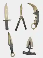 Деревянные ножи из CS:GO: керамбит, бабочка, кунай, штык нож М9, тычок