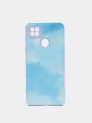 Голубой чехол Xiaomi Redmi 9C, Redmi 9C NFC, Redmi 10A, Сяоми Редми 9С,  пластиковый под стекло