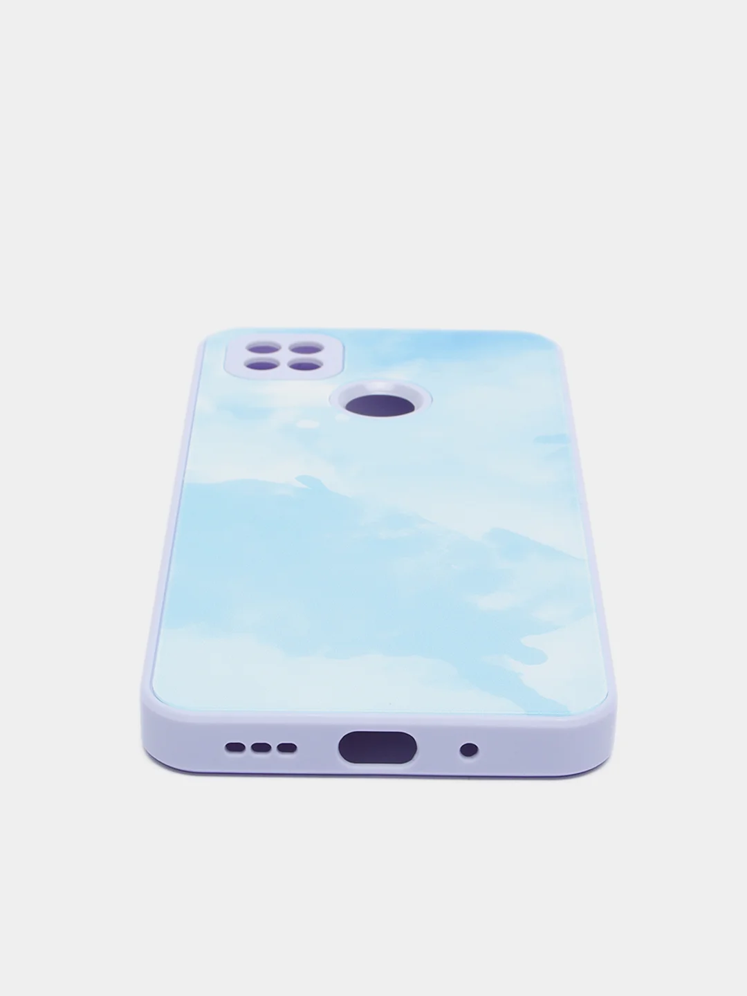 Голубой чехол Xiaomi Redmi 9C, Redmi 9C NFC, Redmi 10A, Сяоми Редми 9С, пластиковый под стекло