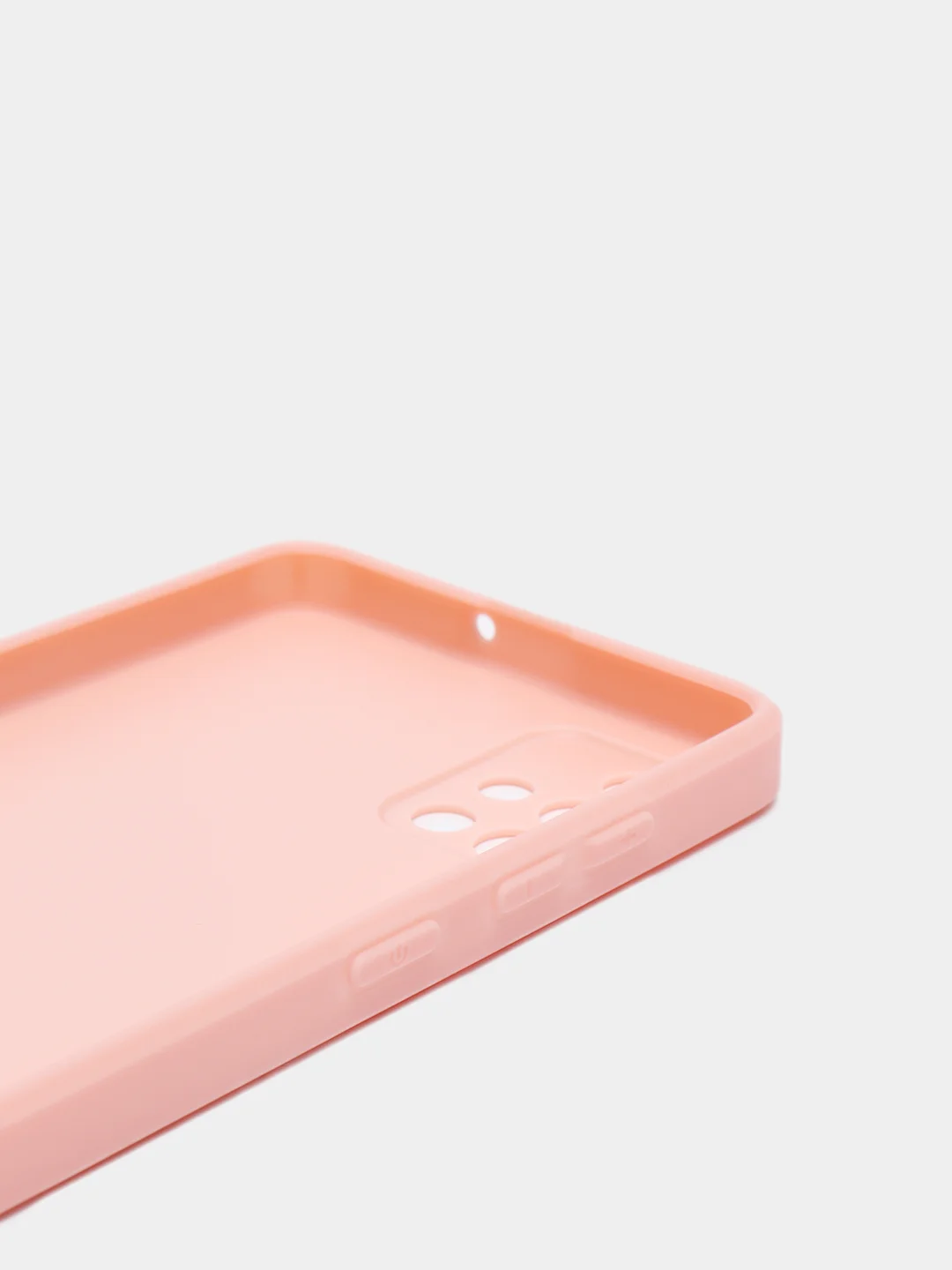 Пастельно-коралловый чехол Samsung Galaxy A51 пластиковый под стекло