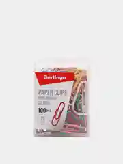 Скрепки Berlingo, цветные, 28 мм, 100 штук