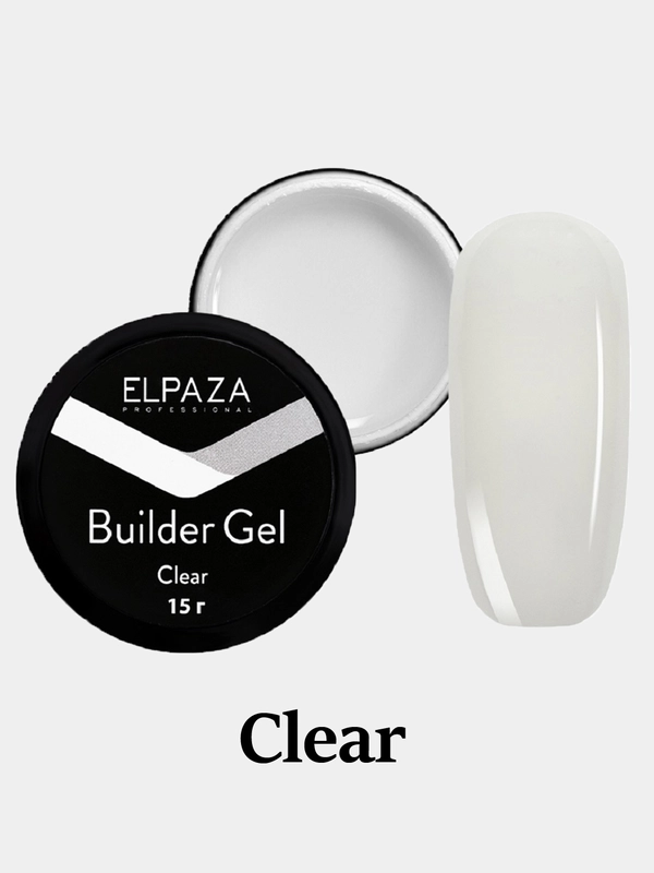 Гель однофазный ELPAZA Builder Gel UV/LED для наращивания и моделирования ногтей