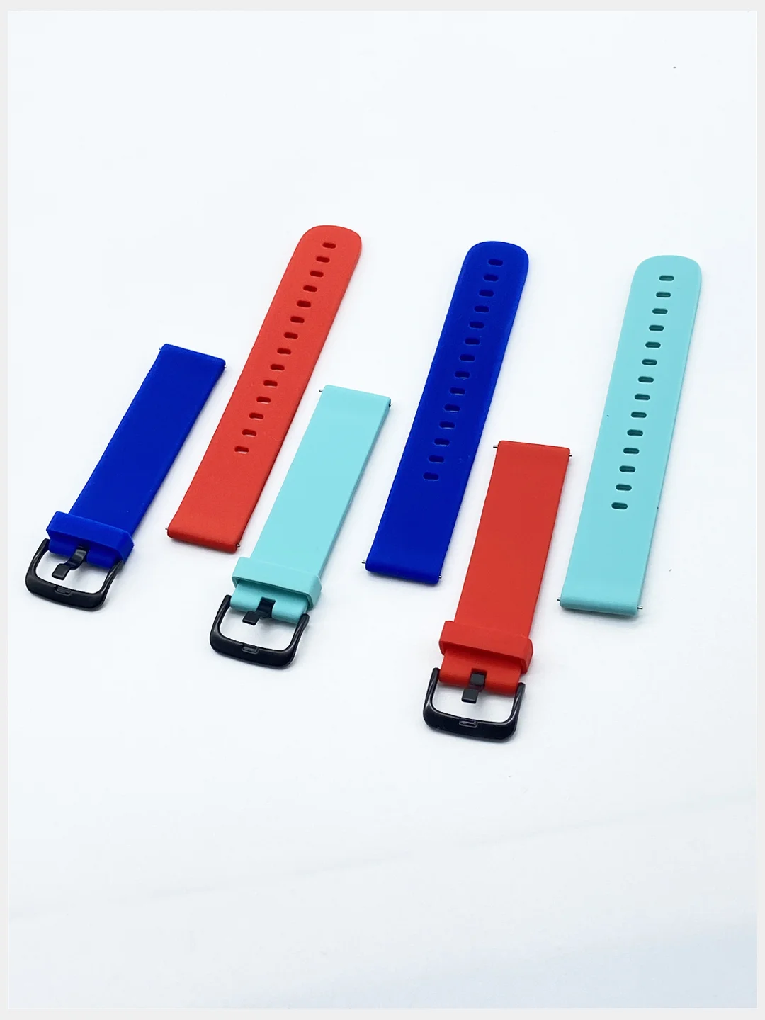 Силиконовый ремешок для Xiaomi Amazfit Bip / Samsung / Huawei, 20 мм, с застежкой