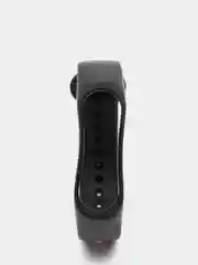 Черный ремешки для Xiaomi Mi Band 5 и Mi Band 6, силиконовые