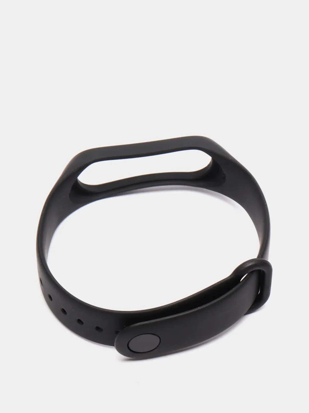 Черный ремешки для Xiaomi Mi Band 5 и Mi Band 6, силиконовые