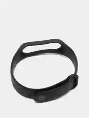 Черный ремешки для Xiaomi Mi Band 5 и Mi Band 6, силиконовые