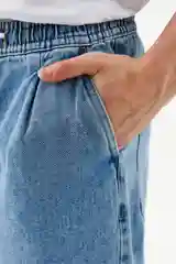 Брюки джинсовые мужские Befree, прямые, пояс-резинка