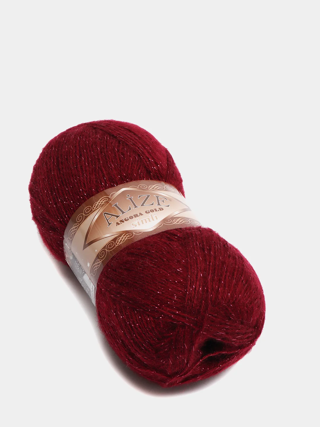 Пряжа Alize Angora Simli(Ализе Симли), 20%шерсть, 75%акрил, 5%металлик, 100г/500м