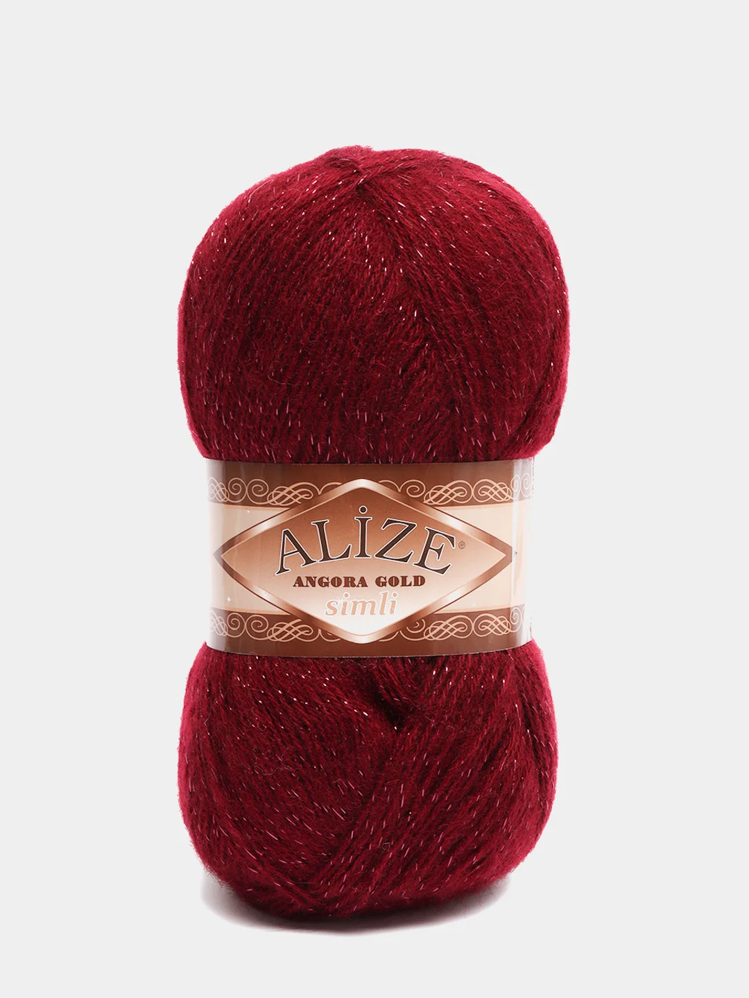 Пряжа Alize Angora Simli(Ализе Симли), 20%шерсть, 75%акрил, 5%металлик, 100г/500м