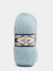 Бирюзовый пряжа Alize Real 40, 40%шерсть, 60%акрил, 100г/480м