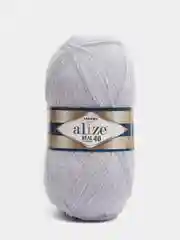 Бирюзовый пряжа Alize Real 40, 40%шерсть, 60%акрил, 100г/480м