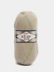 Оливковый пряжа Alize Real 40, 40%шерсть, 60%акрил, 100г/480м