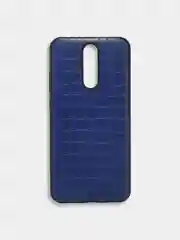 Синий чехол под кожу Xiaomi Redmi 7A, Redmi 8, Redmi 8A, Redmi Note 8T