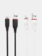 Кабель Borofone BX17, быстрая зарядка 2.4 A, 1 м, Lightning, Type-C, Micro-USB