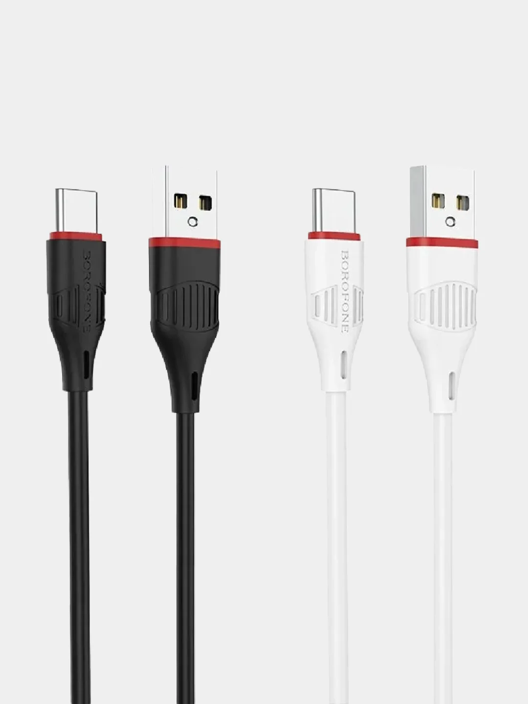 Кабель Borofone BX17, быстрая зарядка 2.4 A, 1 м, Lightning, Type-C, Micro-USB