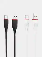 Кабель Borofone BX17, быстрая зарядка 2.4 A, 1 м, Lightning, Type-C, Micro-USB